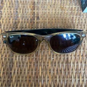 New wayfarer Ray Ban sunglasses in two tone